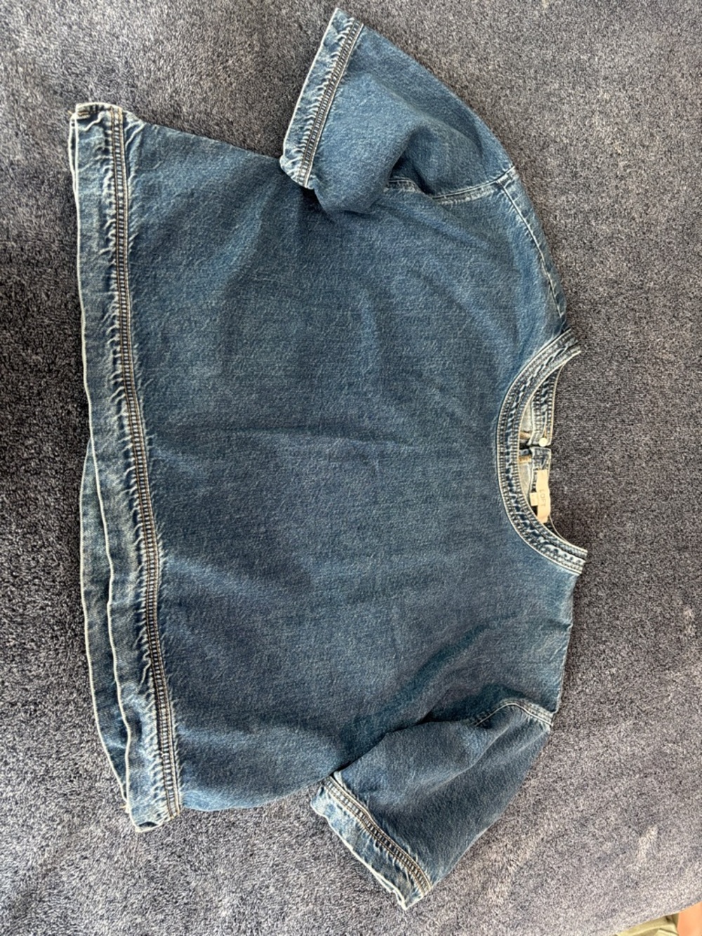 Denim Ann Taylor Loft top